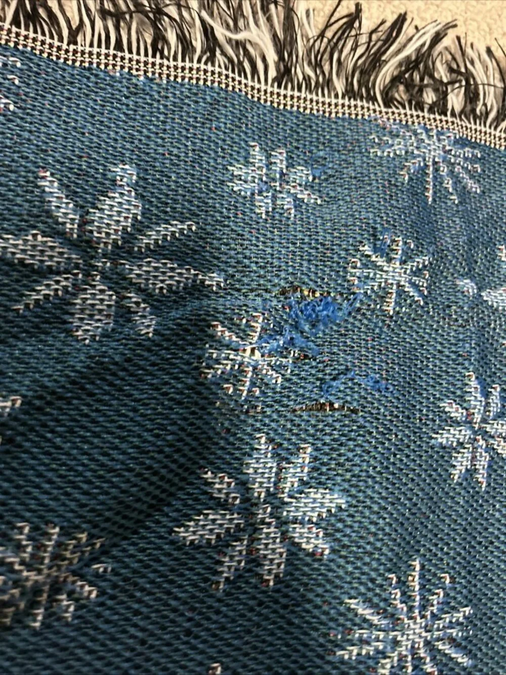 Winnie The Pooh Tapestry Throw Blanket Piglet Christmas Holiday Gifts Snowflakes